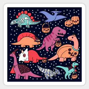 Cute halloween dinosaurs Magnet